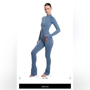 NEVER WORN - Body By Raven Basics Jumpsuit Flared - Shark Blue- SOLD OUT ONLINE.